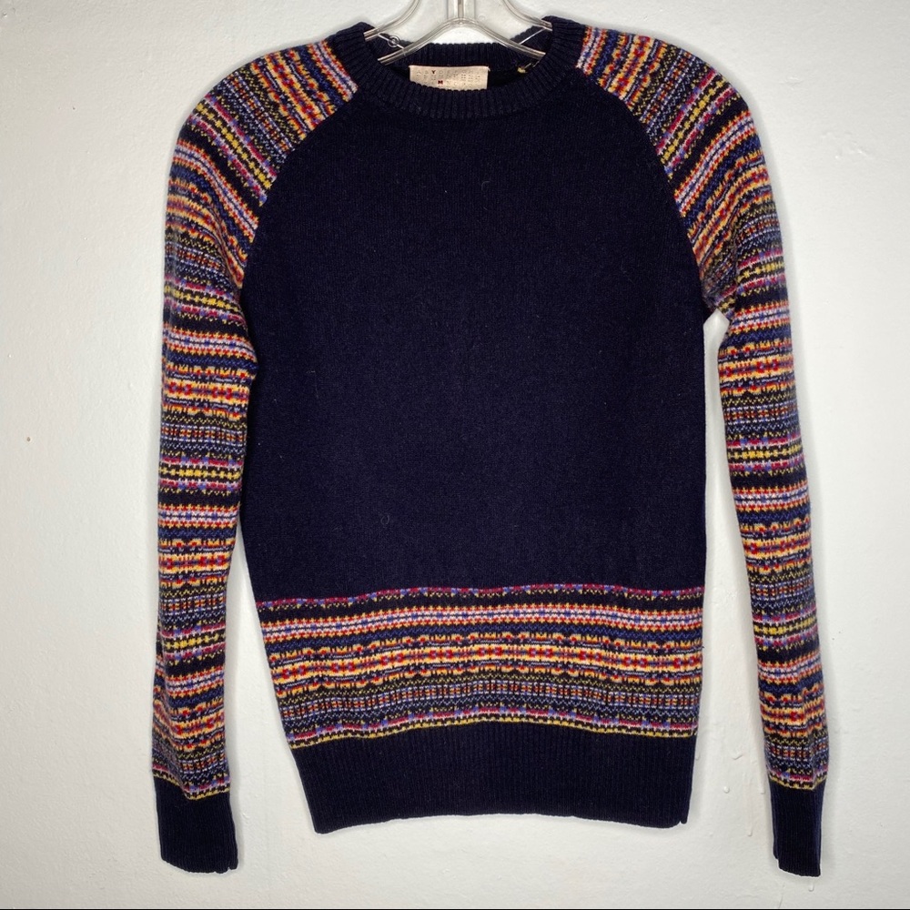 YMC You Must Create Fair Isle Style Sweater